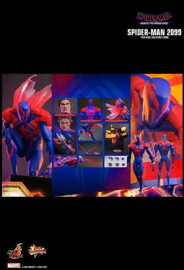 Alt view image 2 of 5 - Figure Hot Toys MMS711 - Marvel Comics - Spider Man : Across The Spider Verse - Spider Man 2099