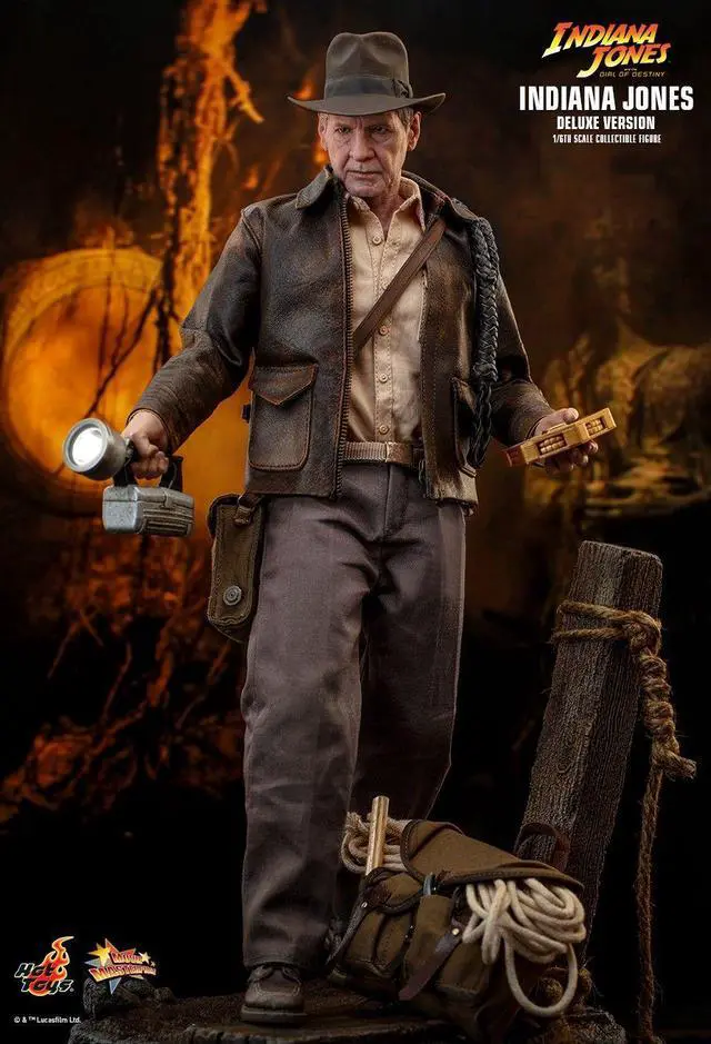 Alt view image 3 of 5 - Figure Hot Toys MMS717 - Indiana Jones & The Dial Of Destiny - Indiana Jones Deluxe Version