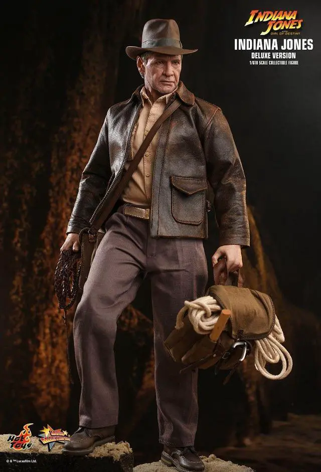 Alt view image 4 of 5 - Figure Hot Toys MMS717 - Indiana Jones & The Dial Of Destiny - Indiana Jones Deluxe Version