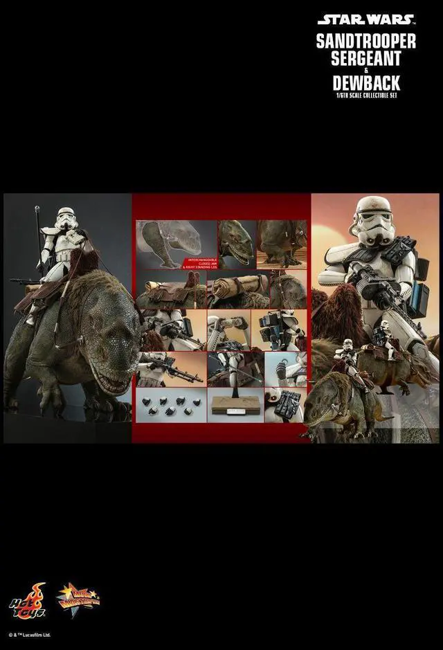 Alt view image 2 of 5 - figure Hot Toys MMS722 - Star Wars IV : A New Hope - Sandtrooper Sergeant & Dewback