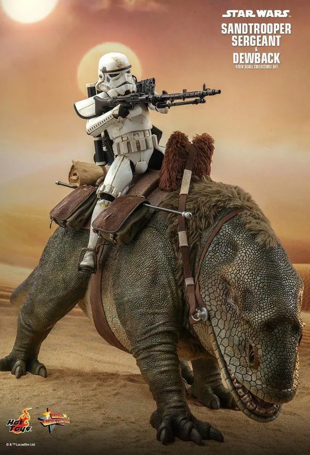 Alt view image 3 of 5 - figure Hot Toys MMS722 - Star Wars IV : A New Hope - Sandtrooper Sergeant & Dewback