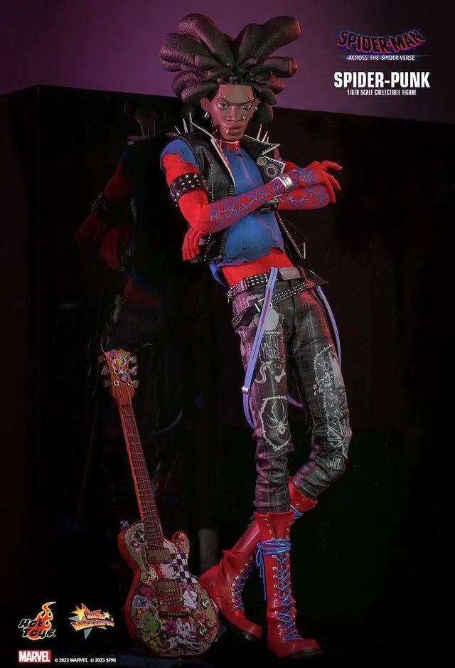 Alt view image 4 of 5 - figure Hot Toys MMS726 - Marvel Comics - Spider-Man : Across The Spider Verse - Spider Punk Standard Version