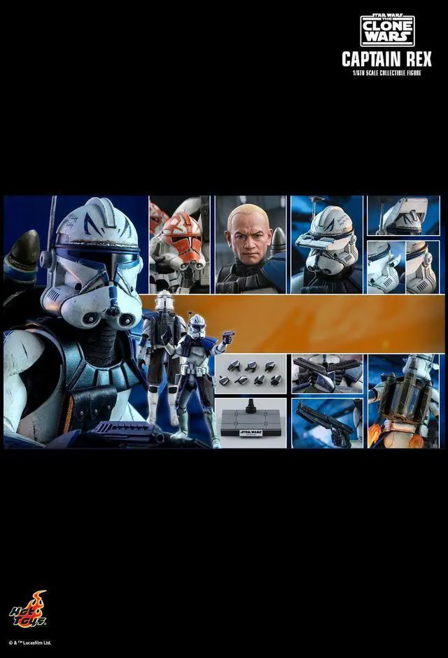 Alt view image 2 of 5 - Figure Hot Toys TMS018 - Star Wars : The Clone Wars - Captain Rex