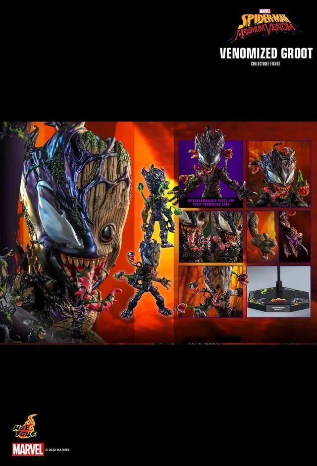 Alt view image 2 of 5 - Figure Hot Toys TMS027 - Marvel Comics - Marvel's Spider-Man : Maximum Venom - Venomized Groot