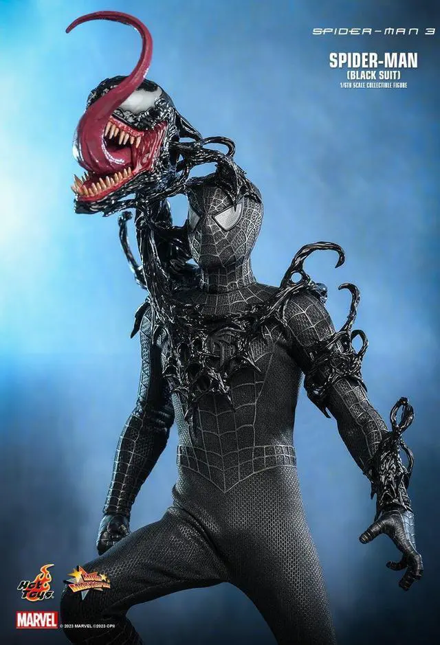 Alt view image 3 of 5 - figure Hot Toys MMS727 - Marvel Comics - Spider Man 3 - Spider Man Black Suit Standard Version