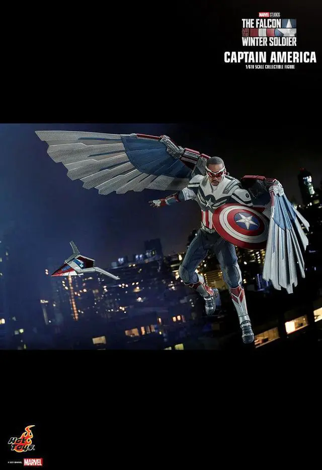 Alt view image 4 of 5 - Figure Hot Toys TMS040 - Marvel Comics - The Falcon & The Winter Soldier - Captain America