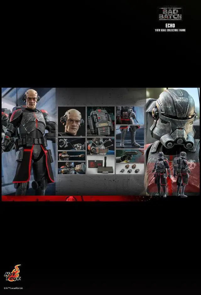 Alt view image 2 of 5 - Figure Hot Toys TMS042 - Star Wars : The Bad Batch - Echo