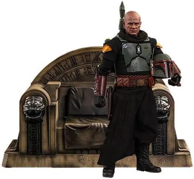 Main image of Figure Hot Toys TMS056D - Star Wars : The Mandalorian - Boba Fett Repaint Armor Version & Throne Deluxe Version