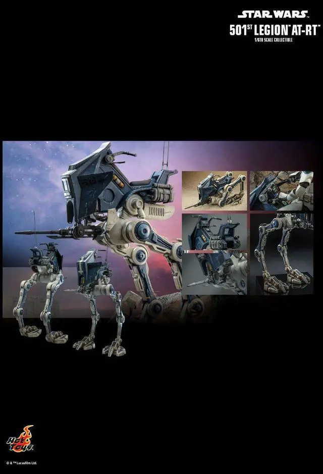 Alt view image 2 of 5 - Figure Hot Toys TMS090 - Star Wars : The Clone Wars - 501ST Legion AT-RT