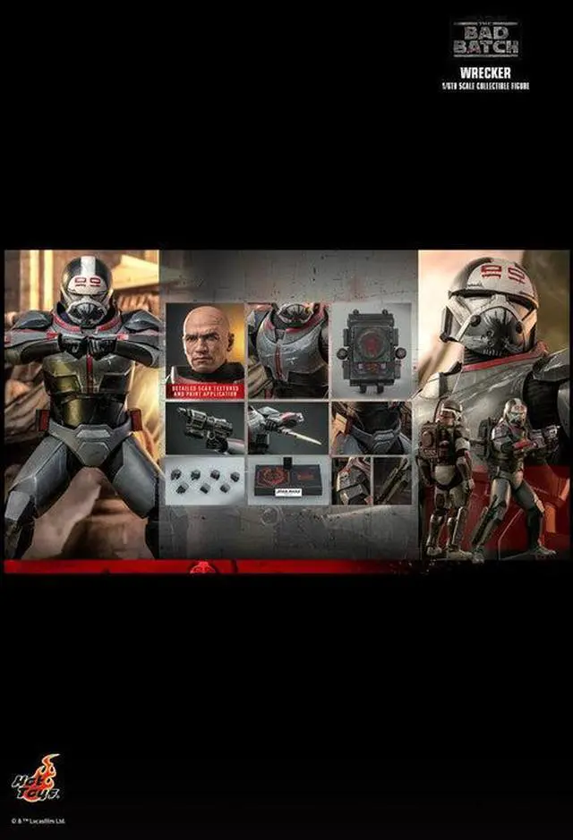 Alt view image 2 of 5 - Figure Hot Toys TMS099 - Star Wars : The Bad Batch - Wrecker