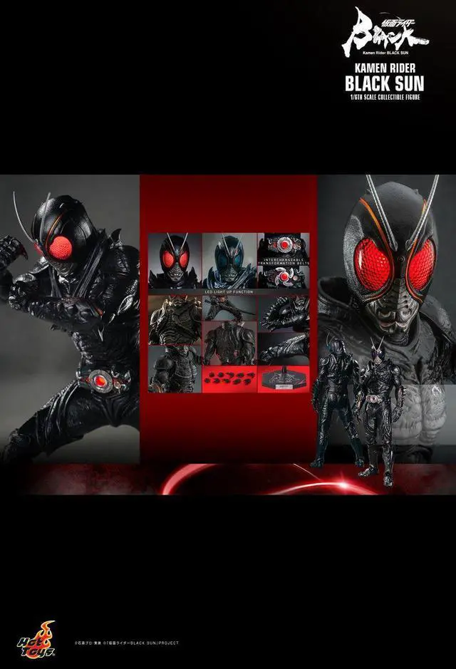 Alt view image 2 of 5 - Figure Hot Toys TMS100 - Kamen Rider Black Sun - Black Sun Standard Version