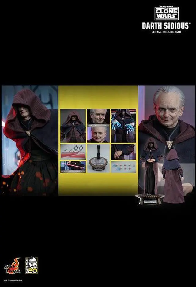 Alt view image 2 of 5 - Figure Hot Toys TMS102 - Star Wars : The Clone Wars - Darth Sidious
