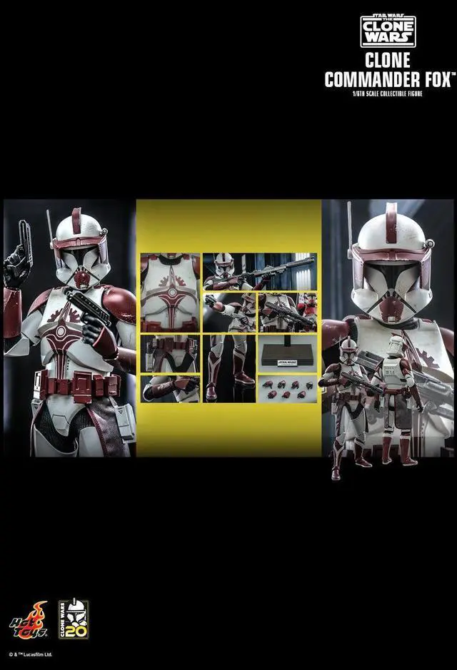 Alt view image 2 of 5 - Figure Hot Toys TMS103 - Star Wars : The Clone Wars - Clone Commander Fox