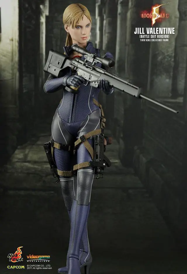 Alt view image 4 of 5 - Figure Hot Toys VGM13 - Resident Evil 5 - Biohazard 5 - Jill Valentine Battle Suit Version