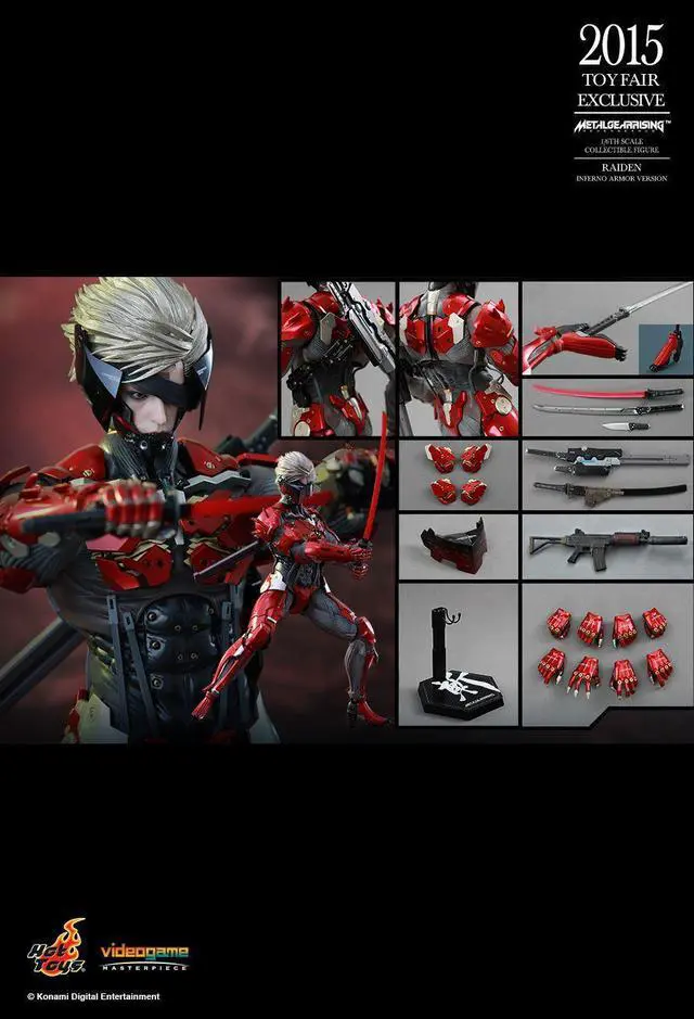Alt view image 2 of 5 - Figure Hot Toys VGM19 - Metal Gear Rising : Revengeance - Raiden Inferno Armor Version