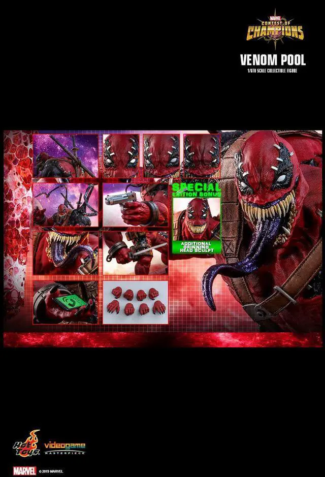 Alt view image 2 of 5 - Figure Hot Toys VGM35 - Marvel Comics - Marvel Contest Of Champions - Venompool Deluxe Version