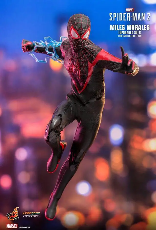 Alt view image 4 of 5 - Figure Hot Toys VGM55 - Marvel's Spider Man 2 - Miles Morales Upgraded Suit