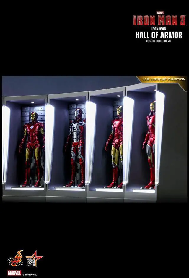 Alt view image 4 of 4 - Figure Hot Toys MMSC005-MMSC012 - Marvel Comics - Iron Man 3 - Iton Man Hall Of Armor Miniature Collectible