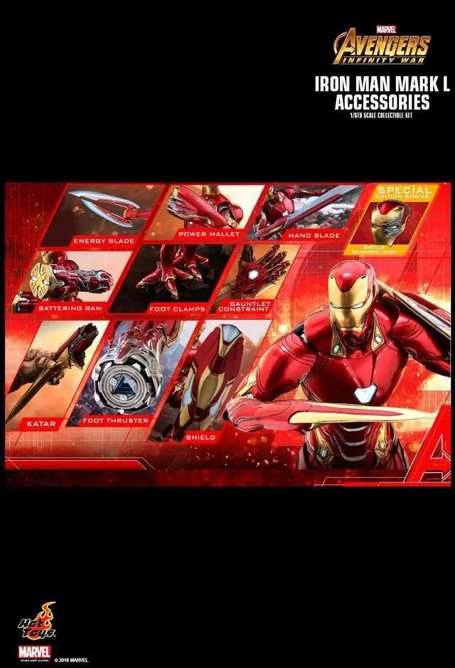 Alt view image 2 of 5 - Figure Hot Toys ACS004 - Marvel Comics - Avengers : Infinity War - Iron Man Mark 50 Accessories Set Deluxe Version