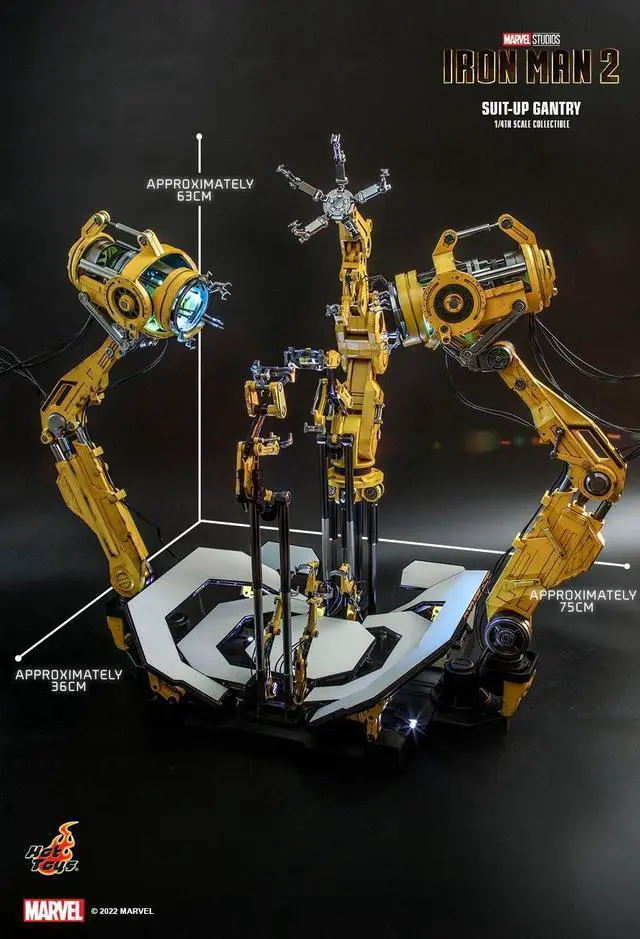 Alt view image 4 of 5 - Figure Hot Toys ACS012 - Marvel Comics - Iron Man 2 - Suit-Up Gantry