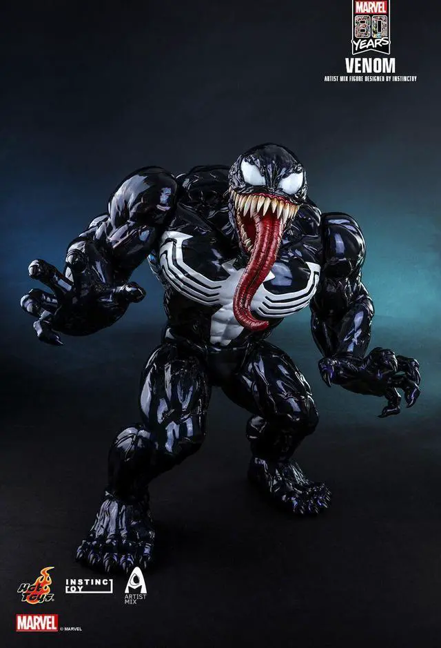 Alt view image 3 of 5 - Figure Hot Toys AMC031 - Marvel Comics - Venom Artist Mix Figure Designed By Instinctoy