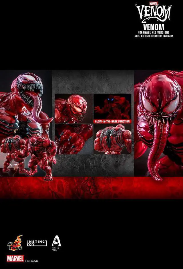Alt view image 2 of 5 - Figure Hot Toys AMC034 - Marvel Comics - Venom - Carnage Red Version