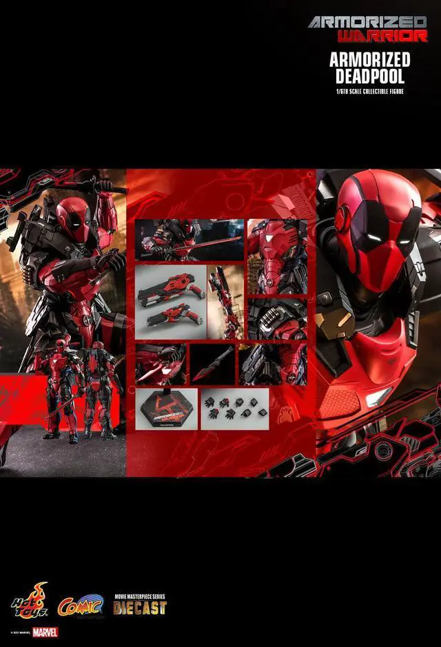 Alt view image 2 of 5 - Figure Hot Toys CMS09D42 - Marvel Comics - Armorized Deadpool Standard Version