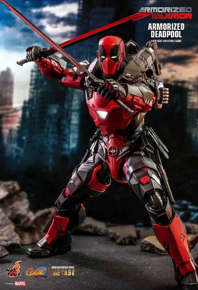 Alt view image 4 of 5 - Figure Hot Toys CMS09D42 - Marvel Comics - Armorized Deadpool Standard Version