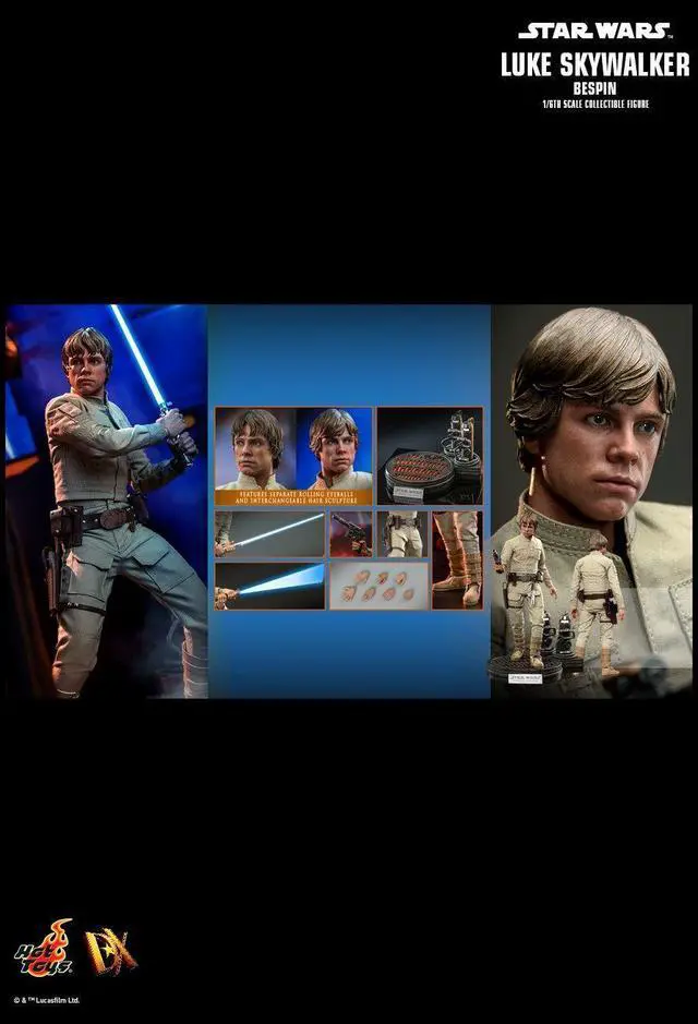 Alt view image 2 of 5 - Figure Hot Toys DX24 - Star Wars : The Empire Strikes Back - Luke Skywalker Bespin Suit Standard Version