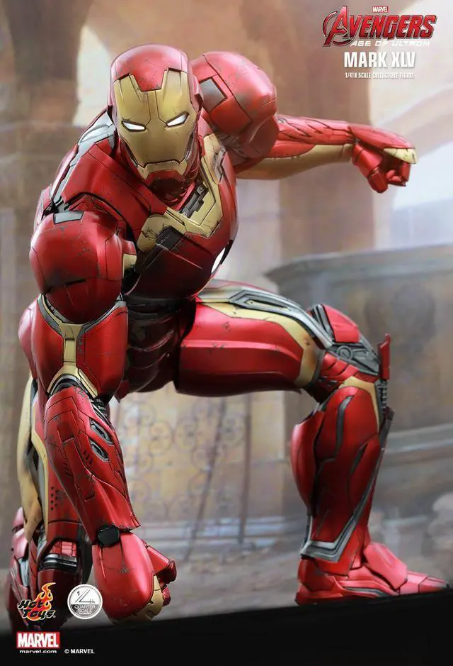 Alt view image 4 of 5 - Figure Hot Toys QS006 - Marvel Comics - Avengers : Age Of Ultron - Iron Man Mark 45 Deluxe Version
