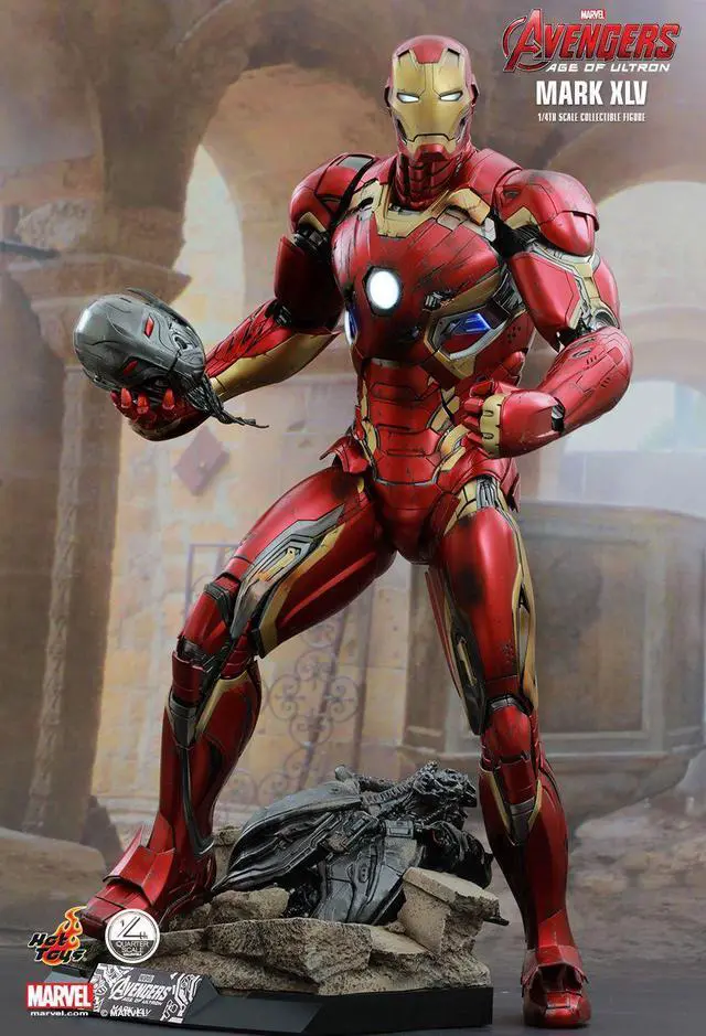 Alt view image 3 of 5 - Figure Hot Toys QS006 - Marvel Comics - Avengers : Age Of Ultron - Iron Man Mark 45 Deluxe Version