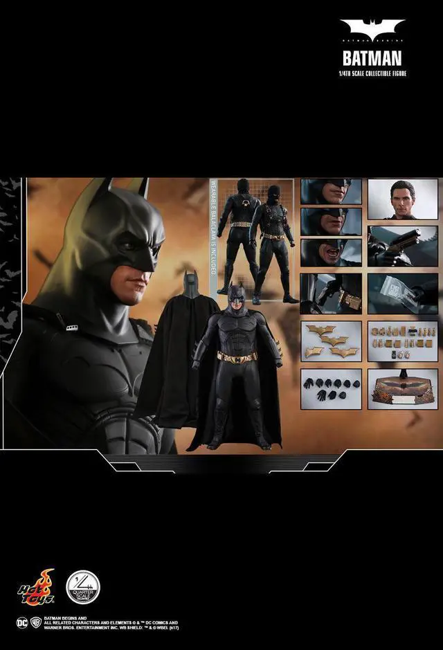 Alt view image 2 of 5 - Figure Hot Toys QS009 - DC Comics - Batman Begins - Batman