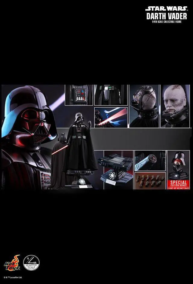 Alt view image 2 of 5 - Figure Hot Toys QS013 - Star Wars 6 : Return Of The Jedi - Darth Vader Deluxe Version