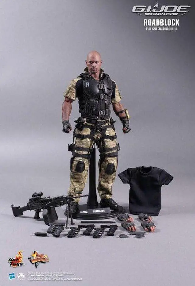 Alt view image 13 of 16 - Roadblock GI Joe Retaliation 1/6 Scale Hot Toys Action Figure