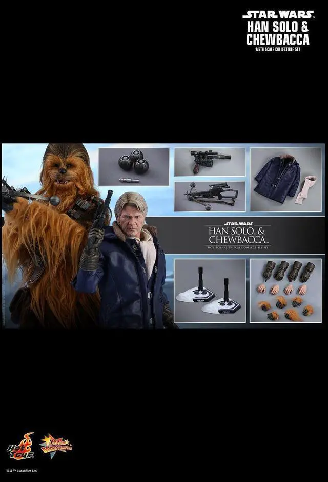 Alt view image 2 of 5 - Figure Hot Toys MMS376 - Star Wars : The Force Awakens - Han Solo And Chewbacca