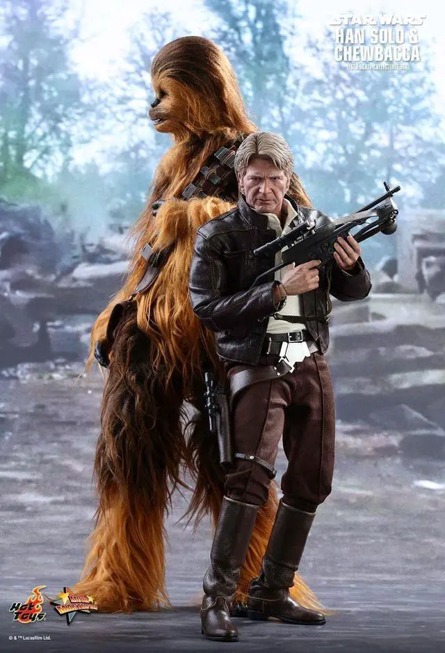 Alt view image 4 of 5 - Figure Hot Toys MMS376 - Star Wars : The Force Awakens - Han Solo And Chewbacca