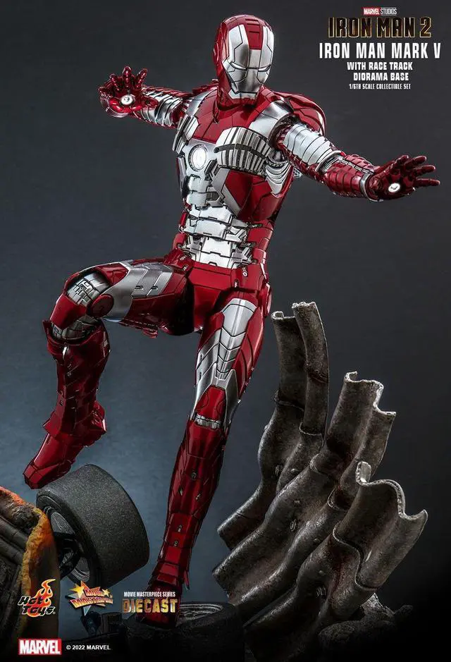 Alt view image 4 of 5 - Figure Hot Toys MMS400D18C - Marvel Comics - Iron Man 2 - Iron Man Mark V Race Track Diorama Base