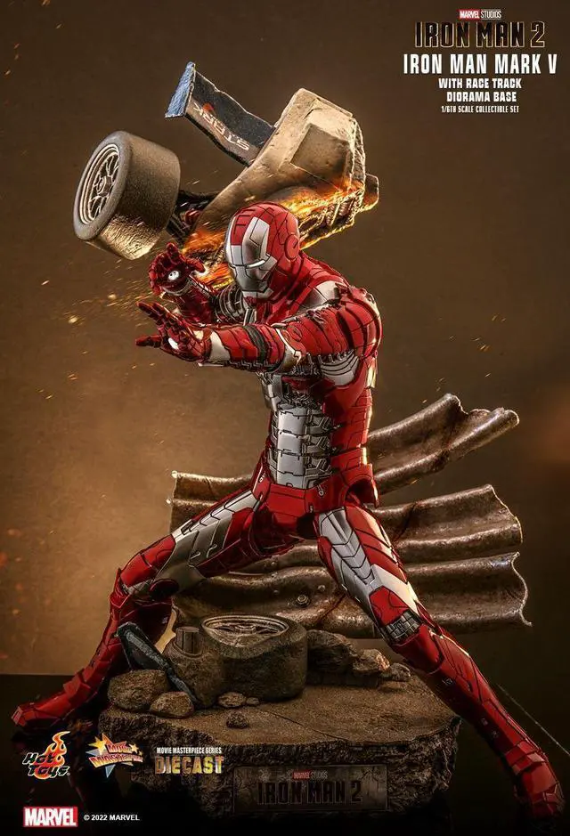 Alt view image 3 of 5 - Figure Hot Toys MMS400D18C - Marvel Comics - Iron Man 2 - Iron Man Mark V Race Track Diorama Base