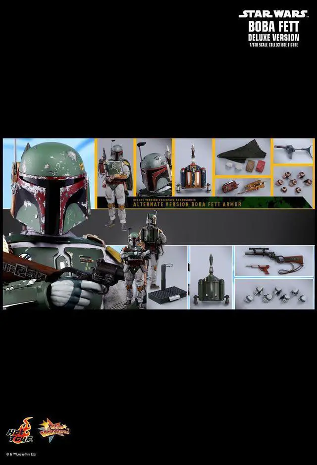 Alt view image 2 of 5 - Figure Hot Toys MMS464 - Star Wars 5 : The Empire Strikes Back - Boba Fett Deluxe Version