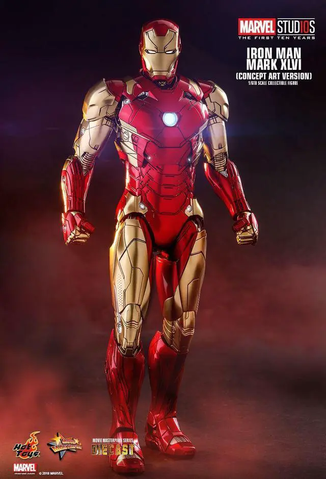 Alt view image 4 of 5 - Figure Hot Toys MMS489D25 - Marvel Comics - Marvel Studios : The First Ten Years - Iron Man Mark XLVI Concept Art Version