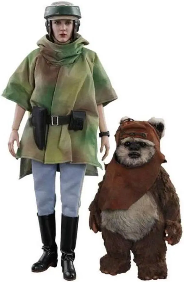 Main image of Figure Hot Toys MMS551 - Star Wars : Return Of The Jedi - Princess Leia & Wicket
