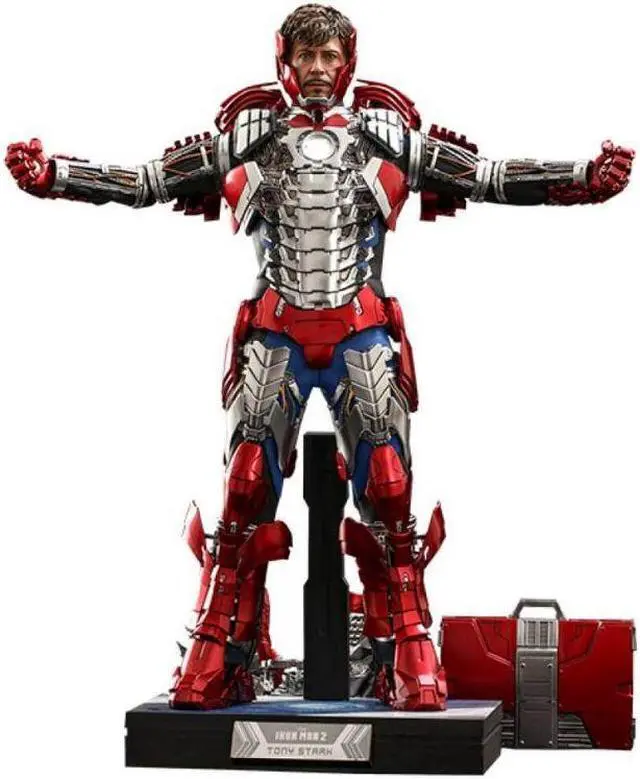 Main image of Figure Hot Toys MMS600 - Marvel Comics - Iron Man 2 - Tony Stark Mark 5 Suit Up Deluxe Version
