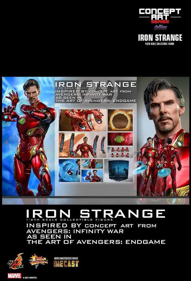 Alt view image 2 of 5 - Figure Hot Toys MMS606D41 - Marvel Comics  - Avengers : EndGame - Iron Strange Standard Version