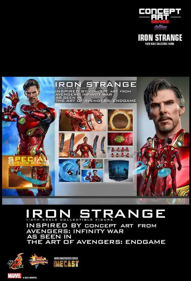 Alt view image 2 of 5 - Figure Hot Toys MMS606D41 - Marvel Comics  - Avengers : EndGame - Iron Strange Deluxe Version