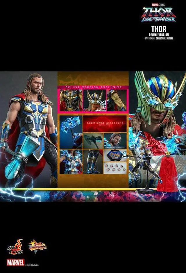 Alt view image 2 of 5 - Figure Hot Toys MMS656 - Marvel Comics - Thor : Love And Thunder - Thor Deluxe Version