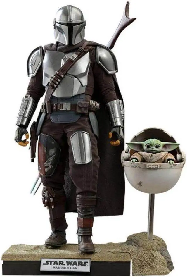 Main image of Figure Hot Toys TMS015 - Star Wars - The Mandalorian -The Mandalorian & The Child Deluxe Version
