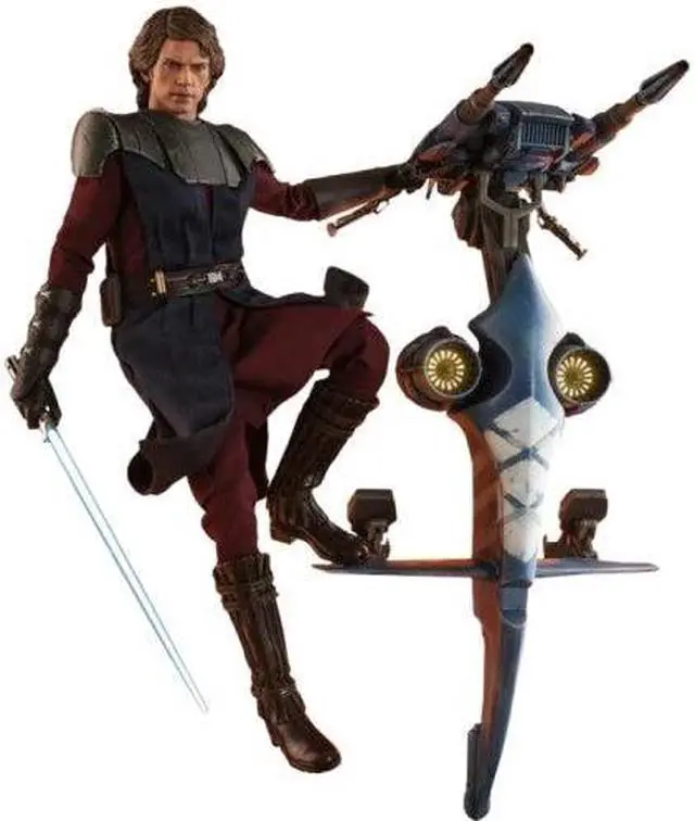 Main image of Figure Hot Toys TMS020 - Star Wars : The Clone Wars - Anakin Skywalker And Stap Standard Version