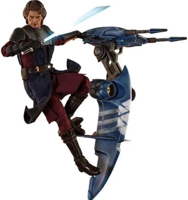 Main image of Figure Hot Toys TMS020 - Star Wars : The Clone Wars - Anakin Skywalker And Stap Deluxe Version