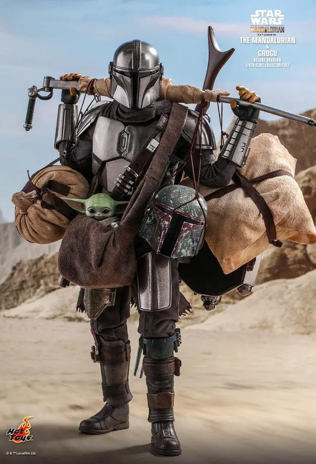 Alt view image 4 of 5 - Figure Hot Toys TMS052 - Star Wars : The Mandalorian - The Mandalorian & Grogu Deluxe Version