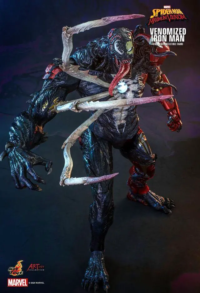 Alt view image 4 of 5 - Figure Hot Toys AC04 - Marvel Comics - Marvel's Spider-Man : Maximum Venom -Venomized Iron Man Standard Version